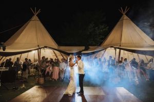 Double Tipi Tent Reception at Rivendell