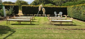 Secret garden ceremony spot Rivendell Winery weddings